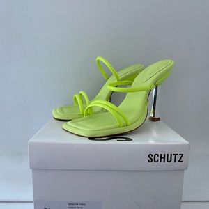 Schutz Agatha Sandal in Green Fresh NWT Womens Heels | Size 8